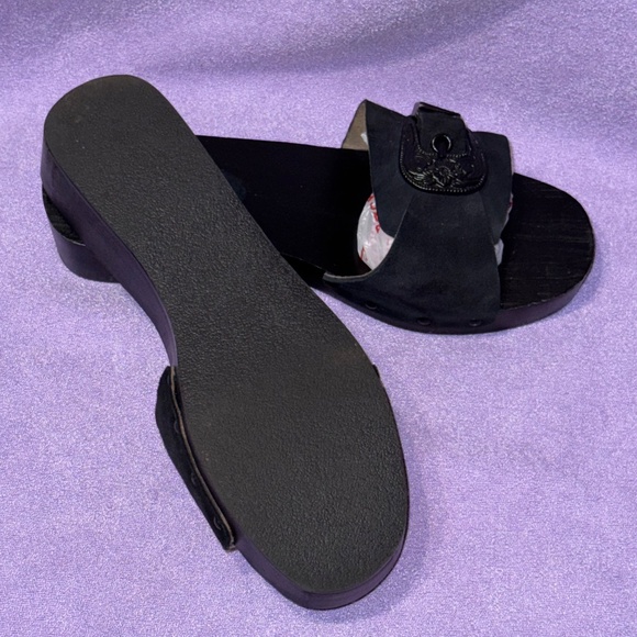 Free People Westtown Slide Clog Sandal Black Women - Picture 5 of 7